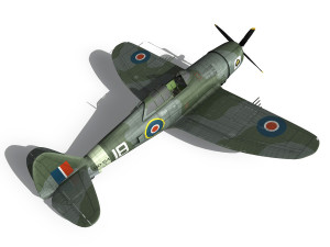 republic p-47d thunderbolt mk i - hd154 3D मॉडल