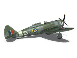 republic p-47d thunderbolt mk i - hd154 3D Model