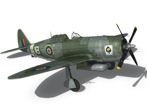 republic p-47d thunderbolt mk i - hd154 3D मॉडल