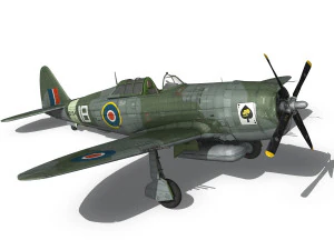 republic p-47d thunderbolt mk i - hd154 3D Model