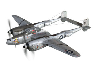 lockheed p-38 lightning - pecks bad girl 3D मॉडल