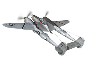 lockheed p-38 lightning - pecks bad girl 3D मॉडल
