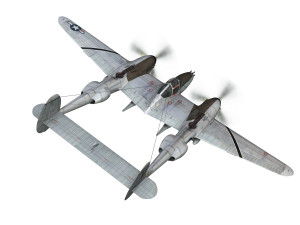 lockheed p-38 lightning - pecks bad girl 3D मॉडल