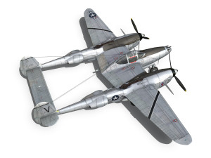 lockheed p-38 lightning - pecks bad girl 3D मॉडल