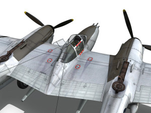 lockheed p-38 lightning - pecks bad girl 3D मॉडल