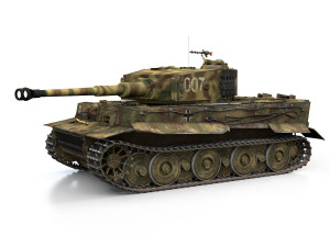 panzer vi - tiger - 007 - late production 3D मॉडल
