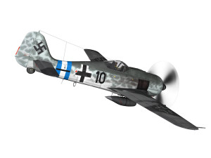 focke wulf - fw190 a8 - black 10 Modelo 3D