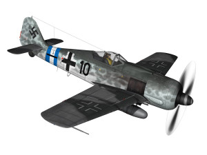 focke wulf - fw190 a8 - black 10 Modelo 3D