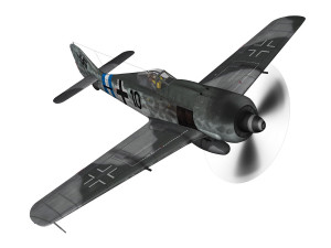 focke wulf - fw190 a8 - black 10 Modelo 3D