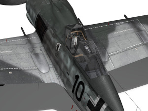 focke wulf - fw190 a8 - black 10 Modelo 3D