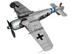 focke wulf - fw190 a8 - black 10 Modelo 3D