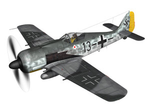 focke wulf - fw190 a8 - black 13 3Dモデル