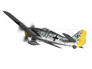 focke wulf - fw190 a8 - black 13 3D Model