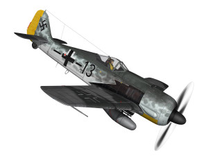 focke wulf - fw190 a8 - black 13 3Dモデル