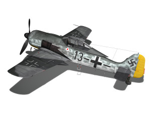 focke wulf - fw190 a8 - black 13 3Dモデル