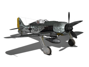 focke wulf - fw190 a8 - black 13 3Dモデル