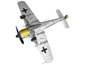 focke wulf - fw190 a8 - black 13 3D Model