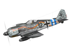 focke wulf - fw190 a8 - black 12 Modelo 3D