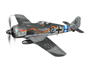 focke wulf - fw190 a8 - black 12 Modelo 3D