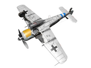 focke wulf - fw190 a8 - black 12 Modelo 3D