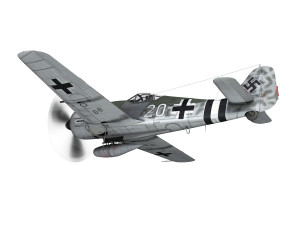 focke wulf - fw190 a-7 - white 20 Model 3D