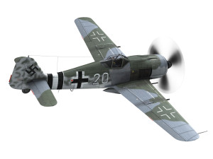 focke wulf - fw190 a-7 - white 20 Model 3D