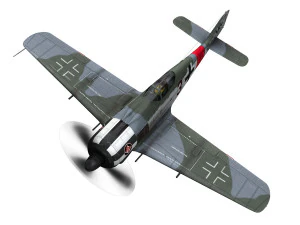 focke wulf - fw190 a7 - black 3 3D Model