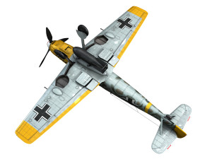 messerschmitt - bf-109 e - black 5 3D Model