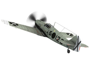 messerschmitt - bf-109 e - 6-123 3D 模型