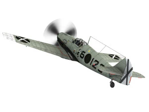 messerschmitt - bf-109 e - 6-123 3D Model