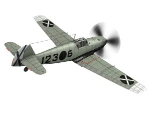 messerschmitt - bf-109 e - 6-123 3D Model