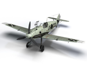 messerschmitt - bf-109 e - 6-123 3D 模型