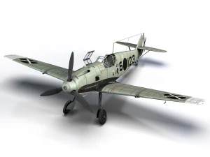 messerschmitt - bf-109 e - 6-123 3D Model