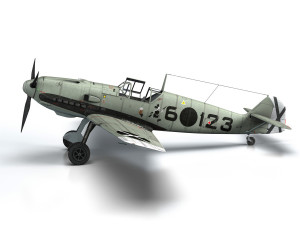 messerschmitt - bf-109 e - 6-123 3D 模型