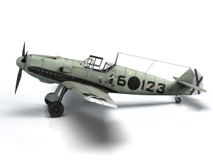 messerschmitt - bf-109 e - 6-123 3D Model