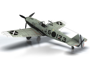 messerschmitt - bf-109 e - 6-123 3D 模型