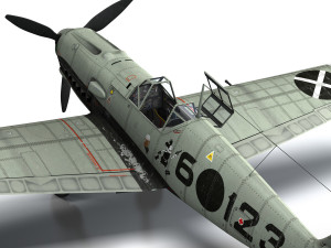 messerschmitt - bf-109 e - 6-123 3D 模型