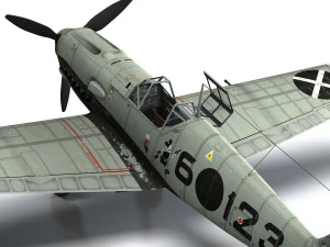 messerschmitt - bf-109 e - 6-123 3D Model