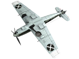messerschmitt - bf-109 e - 6-123 3D Model