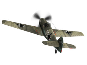 messerschmitt - bf-109 e - white 15 3D 模型