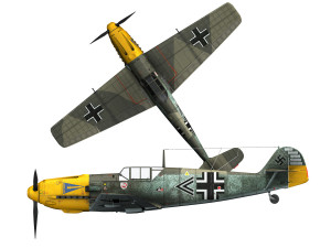messerschmitt - bf-109 e - jg2 Model 3D