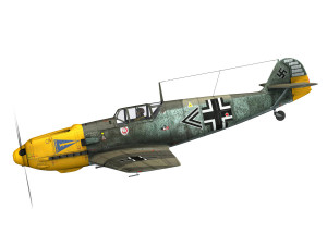 messerschmitt - bf-109 e - jg2 Model 3D