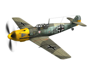 messerschmitt - bf-109 e - jg2 Model 3D
