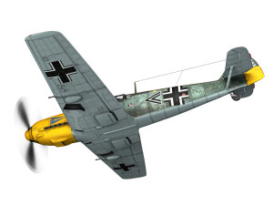 messerschmitt - bf-109 e - jg2 Model 3D