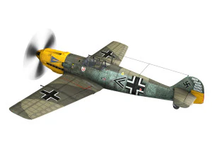 messerschmitt - bf-109 e - jg2 3D Model