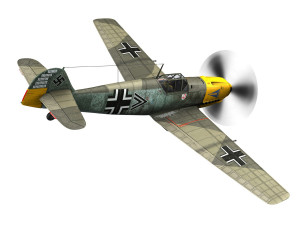 messerschmitt - bf-109 e - jg2 Model 3D