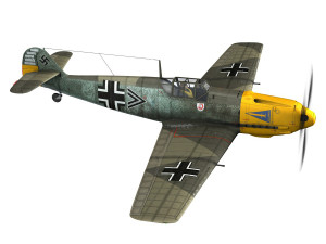 messerschmitt - bf-109 e - jg2 Model 3D