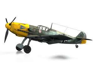 messerschmitt - bf-109 e - jg2 Model 3D