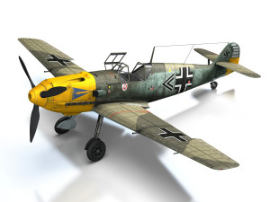 messerschmitt - bf-109 e - jg2 Model 3D