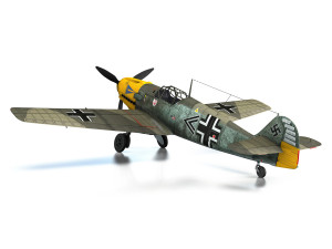messerschmitt - bf-109 e - jg2 Model 3D